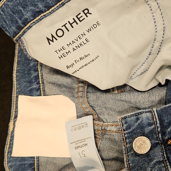 💕MOTHER SUPERIOR💕 The Maven Wide Hem Ankle Jeans ~ Rags To Riches 31 NWOT - Picture 16 of 16